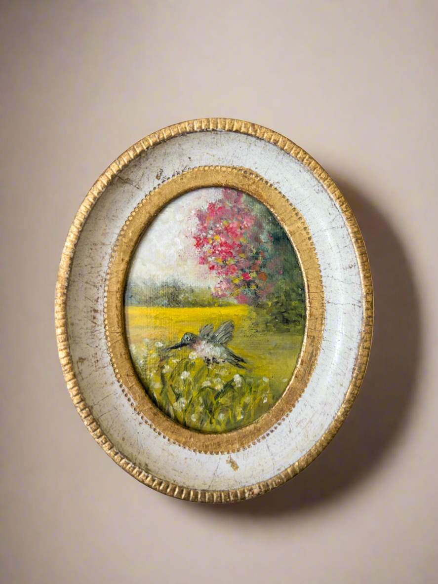 The Hummingbird’s Collection | 25 — Oil On Paper — 4.5 X 3.5”