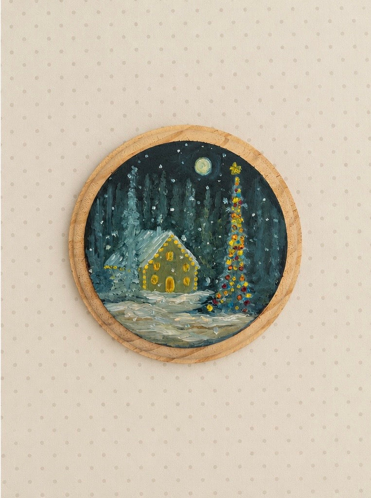 The Holiday Collection | 26 — Oil On Plaque 4” Across