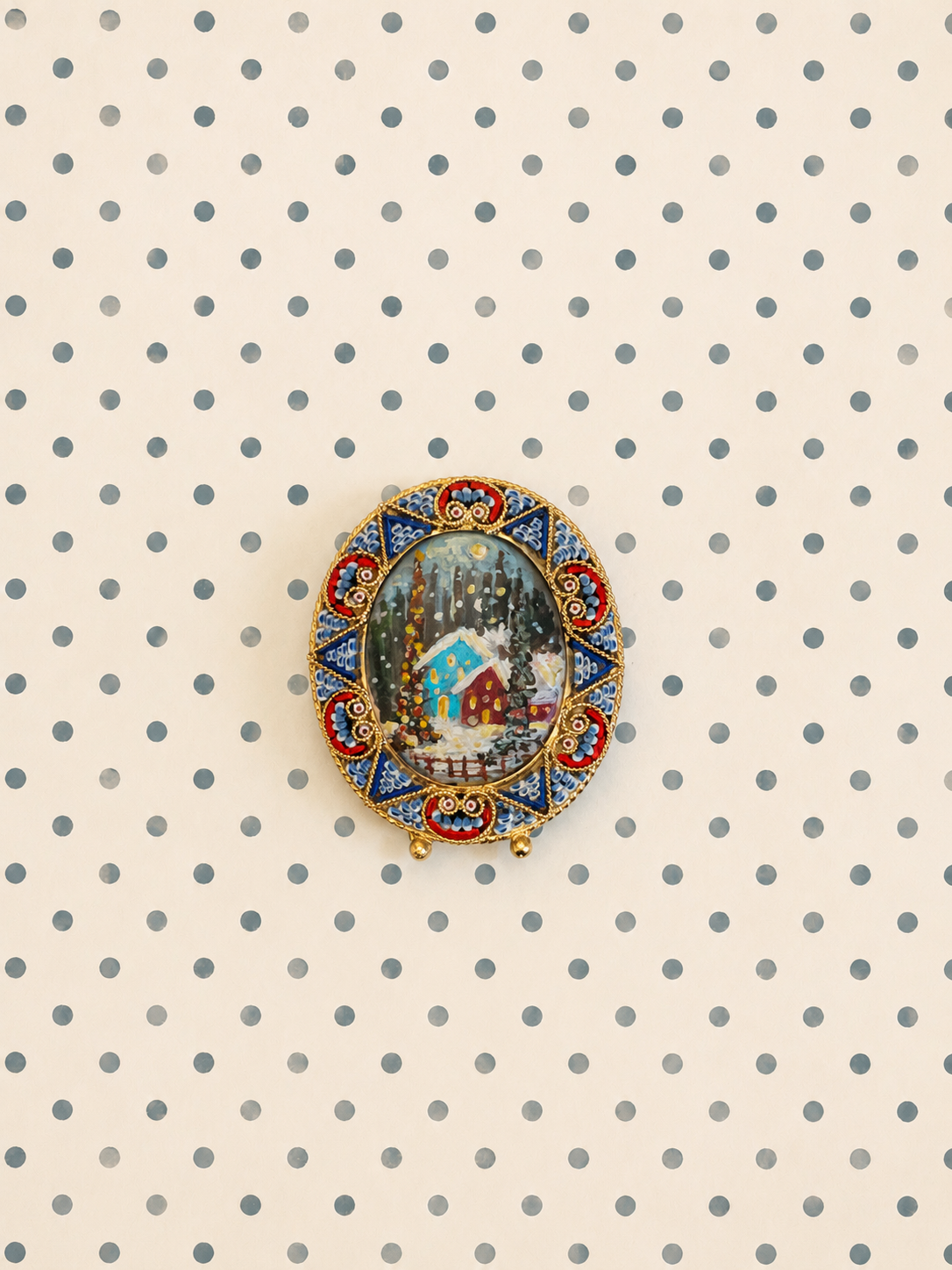 The Holiday Collection | 25 — Gouache On Paper — 2 X 3”